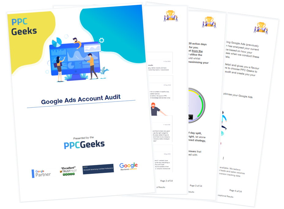 Free Google Ads Account Audit Report by the PPC Geeks