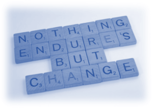 Image showing the words Nothing Endures But Change - you will need to be able to and Be Prepared to Adapt with your Covid-19 Rebound Strategy