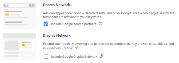 Search partner network