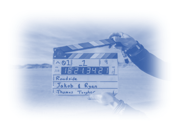 Image showing clapperboard to signify this article is about Video advertising
