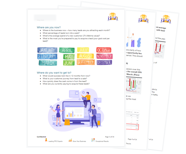 Image showing pages 16 through 19 of the Free Instagram Ads Review