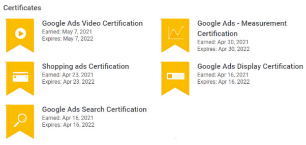 google certification