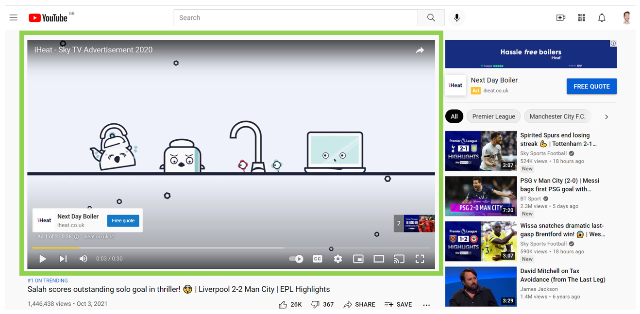 Video Ads - example of non-skippable ad on Youtube - PPC Geeks