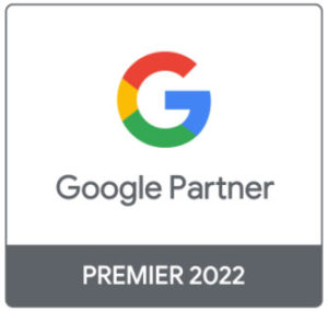 Image showing PPC Geeks Google Premier Partner 2022 badge
