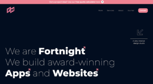 Image shoiwing Fortnight, one of the best web design agencies