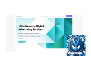 AdVenture's website page boasting 'Best Google Ads Agencies' award for 2024