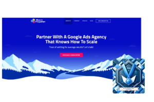 Black Propeller's homepage showcasing their expertise with 'Best Google Ads Agencies' award for 2024