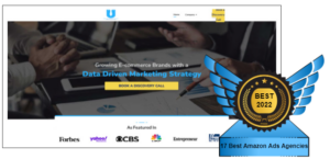 Homepage photo of Urtasker, ranked 9th in our Best Amazon Marketing Agencies of 2022. This award from PPC Geeks recognises their hard work.