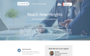 Image showing website of Chair10, one of the Best Google Ads Agencies