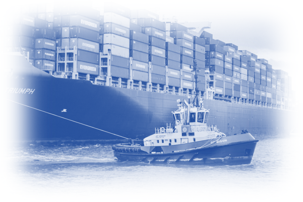 Image showing a container ship to illustrate supply chain disruptions