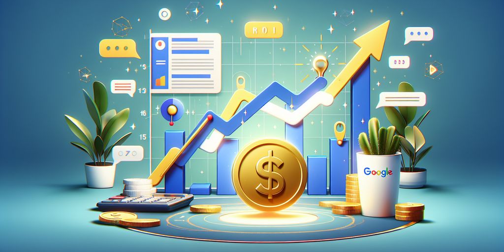 An engaging illustration of rising success metrics associated with Google Ad Agencies, posing the question: Are Google Ad Agencies Worth It?