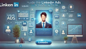 A professional LinkedIn profile page with a highlighted profile picture, engaging headline, and multimedia elements like videos and presentations, demonstrating the LinkedIn Ads Guide for profile optimisation.