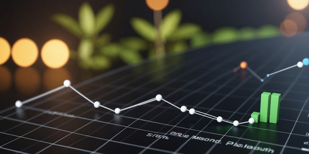 Mastering Growth Without Compromising ROI graph showing financial growth with plants in the background, symbolizing strategic financial oversight and sustainability.