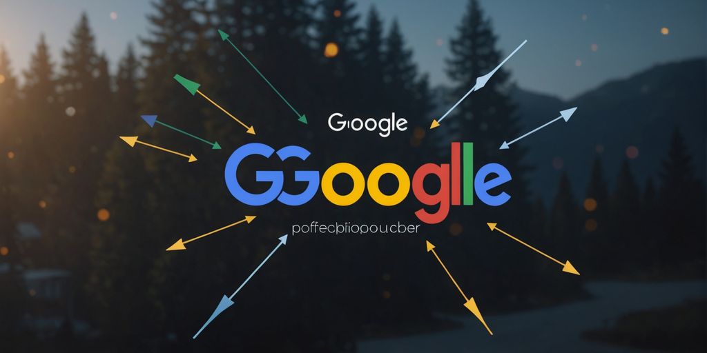 An image depicting the transition from Google AdWords to Google Ads with the Google logo and colourful arrows pointing outwards.