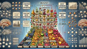 An image showing how clustering can boost CRO by organizing scattered information into well-defined groups, enhancing memory retention and conversion rates.