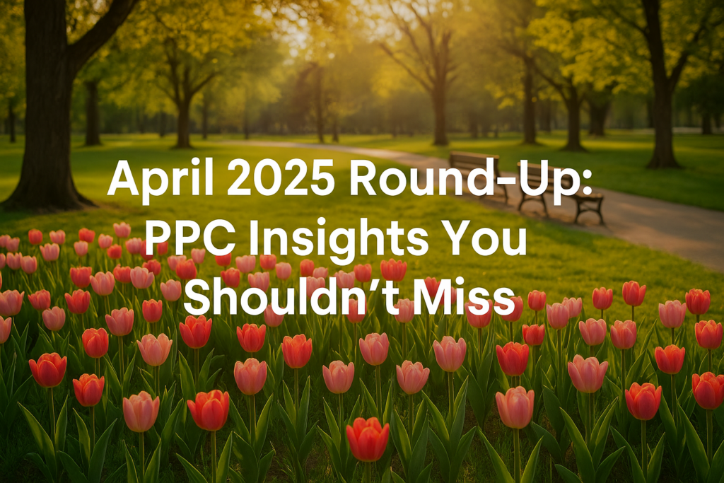 PPC News April 2025 - Blooming tulip field and park path representing seasonal reflection.