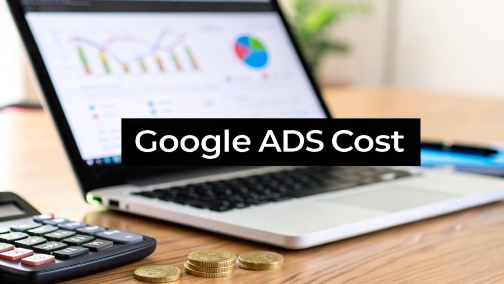 How much do Google Ads cost illustrated with coins and campaign data
